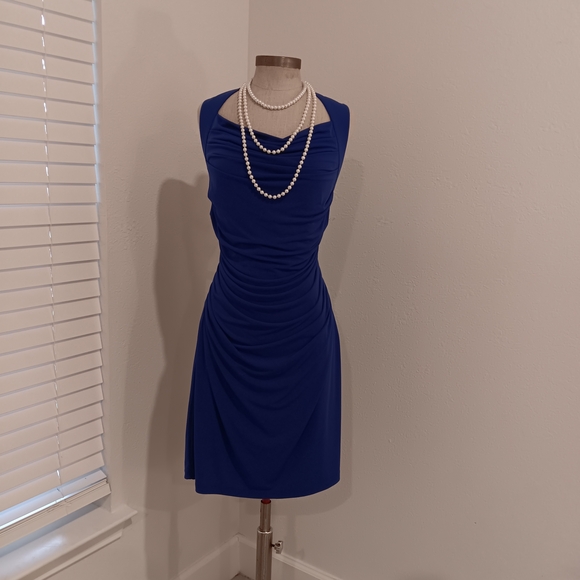 Spense Dresses & Skirts - Spense Royal Blue Sleeveless Midi Dress